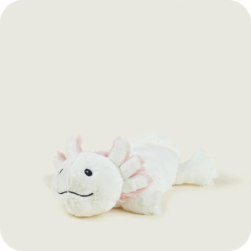Warmies White Axolotl Plush Microwavable Heat Pack