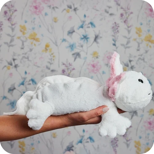 Warmies White Axolotl Plush Microwavable Heat Pack