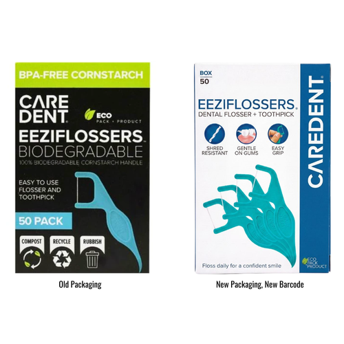 CareDent Eeziflossers Dental Flossers & Toothpicks 50 Pack
