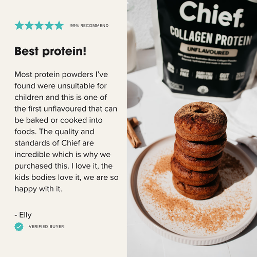 Chief. Grass-fed Whey Protein Powder Unflavoured 1 Serving 30g Sachet