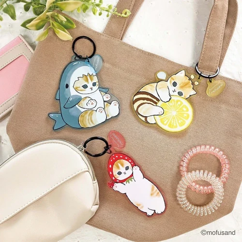 Mofusand Shark Flat Keychain