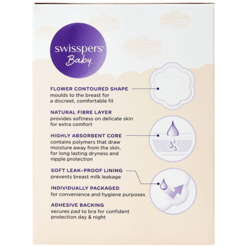 Swisspers Absorbent Nursing Pads 20 Pack