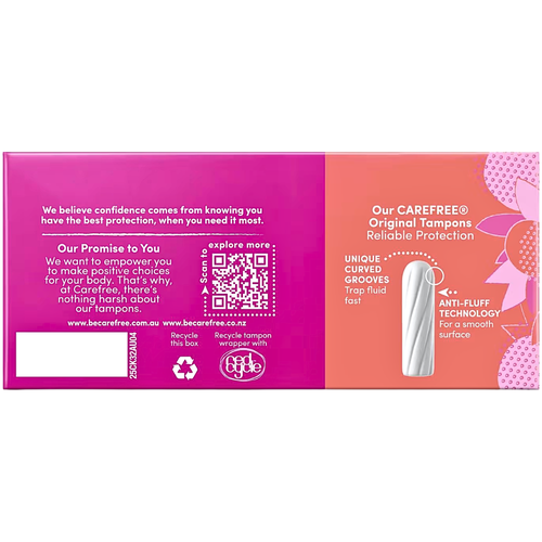 Carefree Original Tampons Super 32 Pack