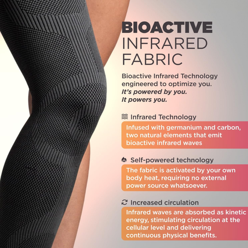 Incrediwear Pain Recovery Leg Sleeve Charcoal XL Thigh Circumference 71-80cm 1 Sleeve