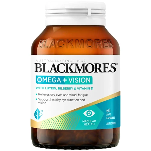 Blackmores Omega + Vision 60 Capsules