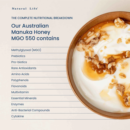 Natural Life Manuka Honey MGO 550 250g