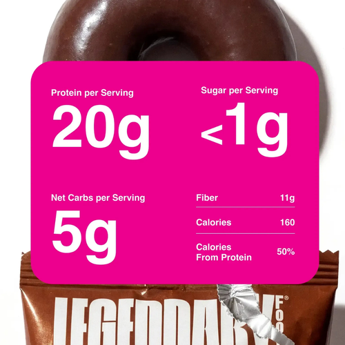 Legendary Foods Chocolate Dipped Protein Donuts 63g