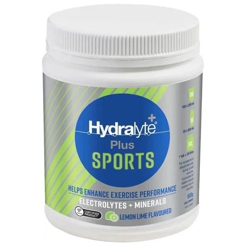 Hydralyte Sports Electrolyte Powder Lemon Lime Flavour 900g [Exp: 30 Nov 2026]