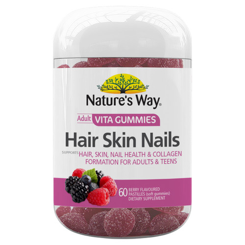 Nature's Way Adult Vita Gummies Hair Skin Nails (60 Gummies)