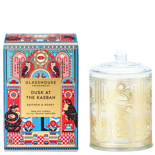 Glasshouse Fragrances Dusk At The Kasbah Soy Candle 380g