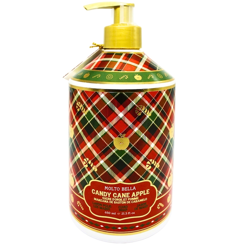 Molto Bella Christmas Limited Edition Hand Soap Candy Cane Apple 630mL