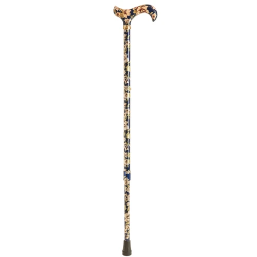 Classic Canes Extending Berby Cane Blue Floral 73-95cm
