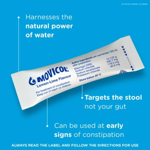 Movicol Consipation Relief Lemon & Lime Flavoured Powder 30 Sachets