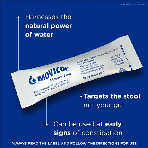 Movicol Consipation Relief Flavour Free Powder 30 Sachets