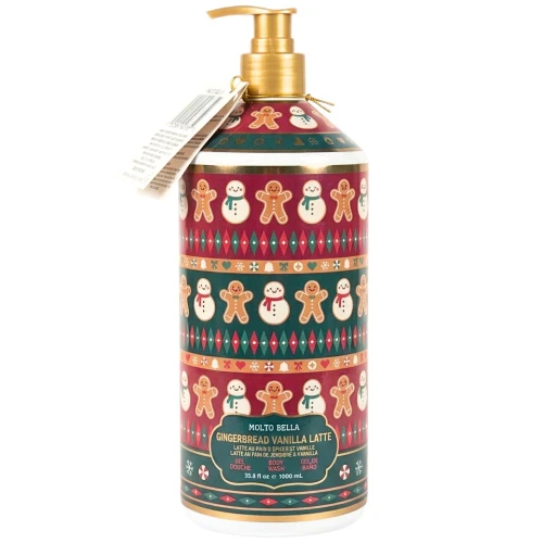 Molto Bella Christmas Limited Edition Gel Body Wash Gingerbread Vanilla Latte 1000ml