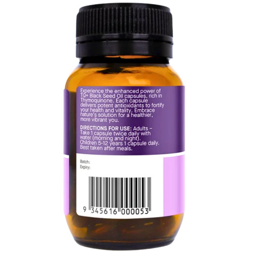 Hab Shifa TQ+ Ultra Strength Black Seed Oil 60 Capsules