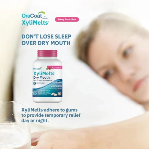 OraCoat XyliMelts Dry Mouth Slightly Sweet Berry Smoothie 80 Melts