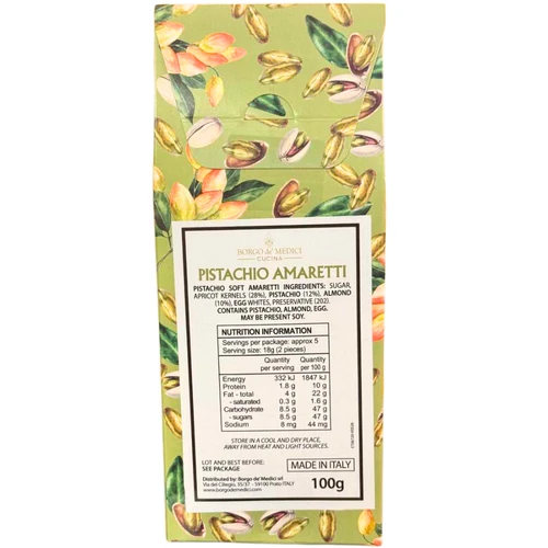 Borgo de Medici Pistachio Amaretti 100g