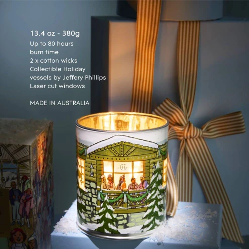 Glasshouse Fragrances Under The Mistletoe Soy Candle 380g