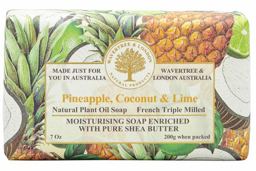 Wavertree & London Soap Bar Pineapple, Coconut & Lime 200g