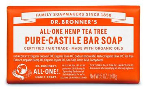 Dr. Bronner's Sandalwood Jasmine All-One Pure Natural Soap 140 G