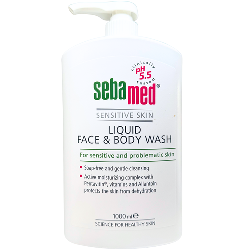 Sebamed Liquid Face and Body Wash 1L