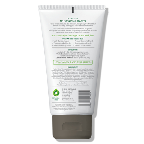 Plunkett's NS Hand Care - Working Hands Intensive 150g