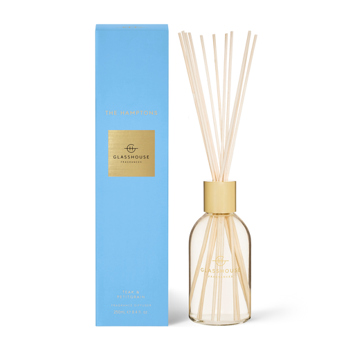 Glasshouse The Hamptons Fragrance Diffuser Teak & Petitgrain 250ml