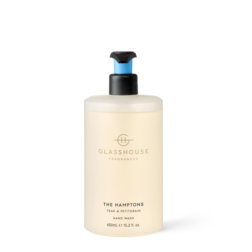 Glasshouse Fragrances The Hamptons Hand Wash Teak & Petitgrain 450ml