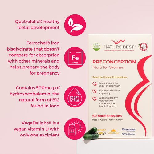 Naturobest Preconception Multi for Women 60 Capsules