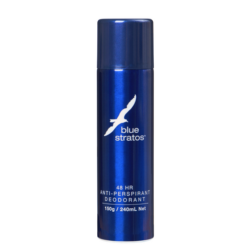 Blue Stratos Original Antiperspirant Spray Deodorant 150g Blue Stratos Original Antiperspirant Spray Deodorant 150g