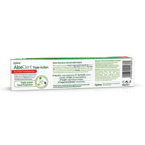 Optima AloeDent® Triple Action Fluoride Toothpaste 100ml