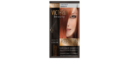 VICTORIA Beauty Hair Colour Shampoo - V31 Chestnut