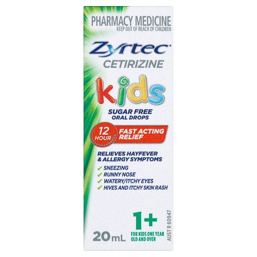 Zyrtec Kids Allergy & Hayfever Oral Drops 20ml