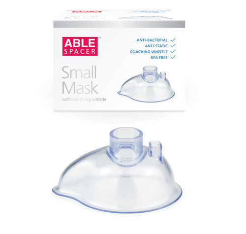 ABLE Antibacterial Spacer Mask Small with Coaching Whistle