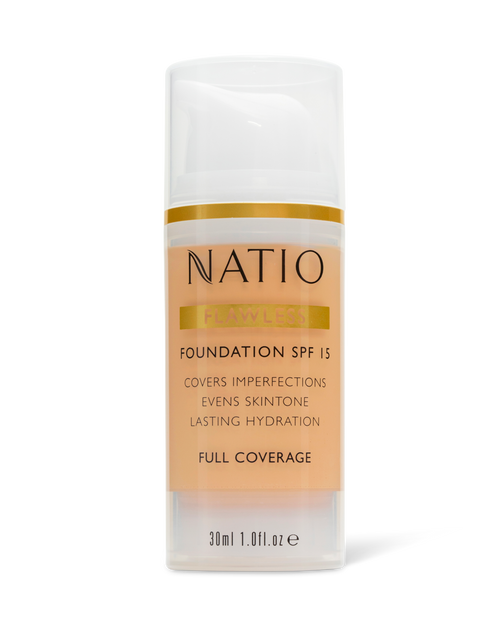 Natio Flawless Foundation SPF15 - Light Honey