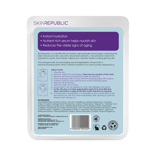 Skin Republic Collagen Biodegradable Hydrogel Face Mask Sheet