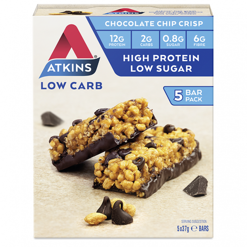 Atkins Low Carb 37g Day Break Bar - Chocolate Chip Crisp 5 pack
