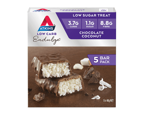 Atkins Endulge 40g Chocolate Coconut Bars 5 Pack