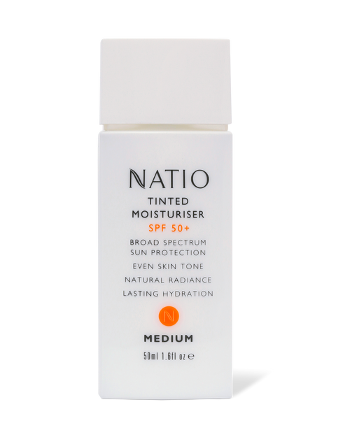 Natio Tinted Moisturiser SPF50+ 50ml Medium