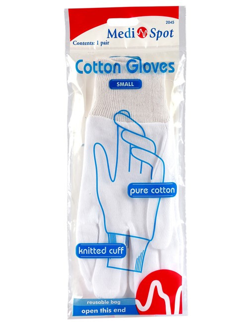 Medispot Cotton Gloves - Small 1 Pair