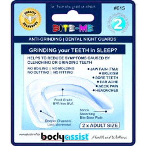 Body Assist Bite-Me Anti-Grinding Dental Night Guard 2 Pack Child