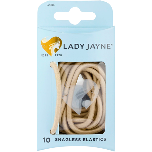 Lady Jayne Snagless Thick Elastics 2281BL 10 Pack Blonde