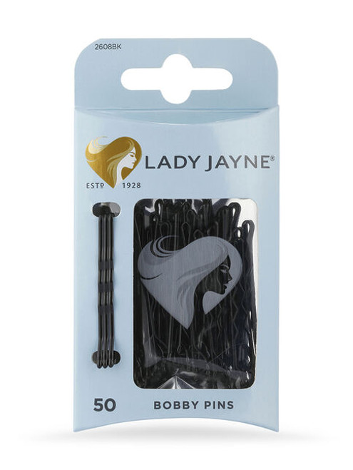 Lady Jayne Bobby Pins 50 Pack 2608BK Black