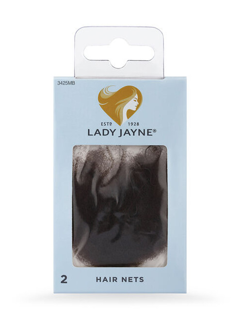 Lady Jayne Hair Nets 2 Pack 3525MB Medium Brown