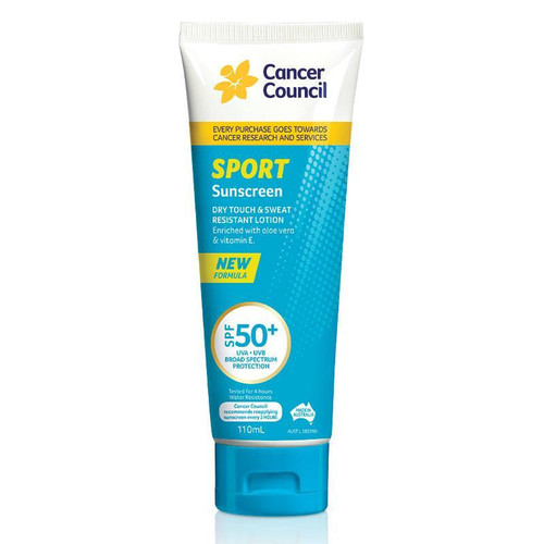 Cancer Council Sport Sunscreen SPF50+ 110ml New Formula