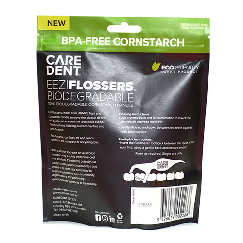 CareDent EeziFlossers Biodegradable 50 Pack