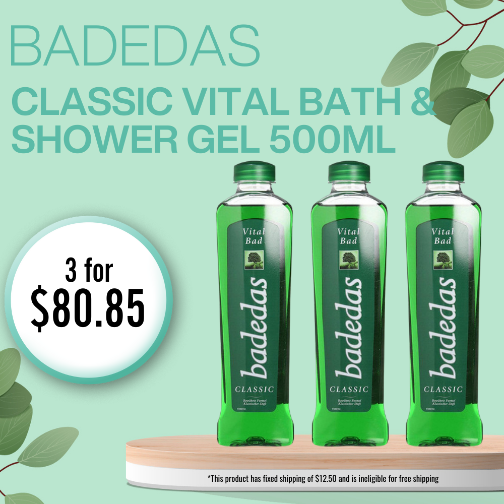 Buy the classic Vital Bath and Shower Gel from Badedas only $80.85 for three bottles