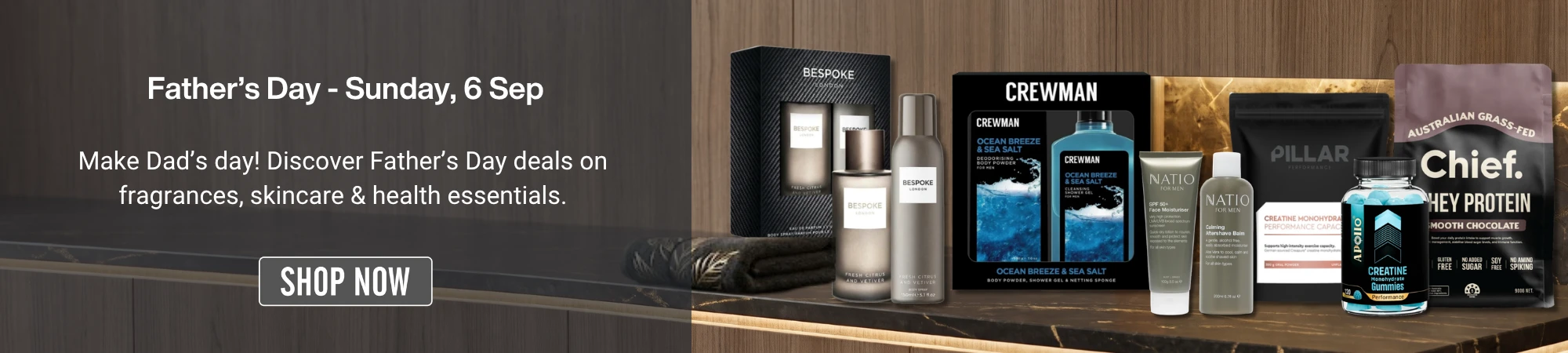 Shop Father’s Day deals on fragrances, skincare and health essentials. Find the perfect gift for Dad and shop our special offers today.