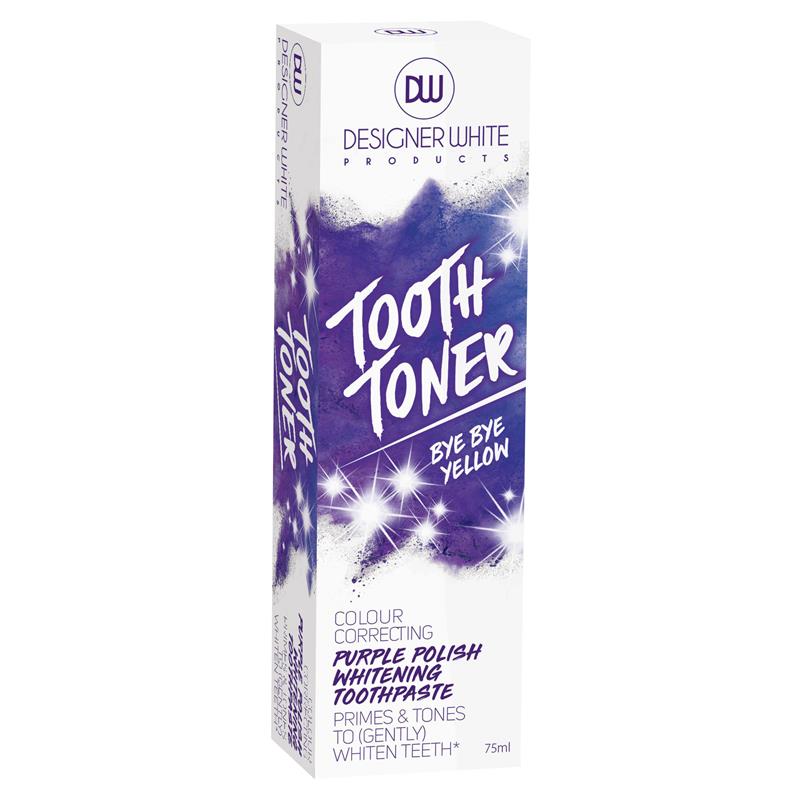Designer White Toothpaste Tooth Toner Purple 75ml